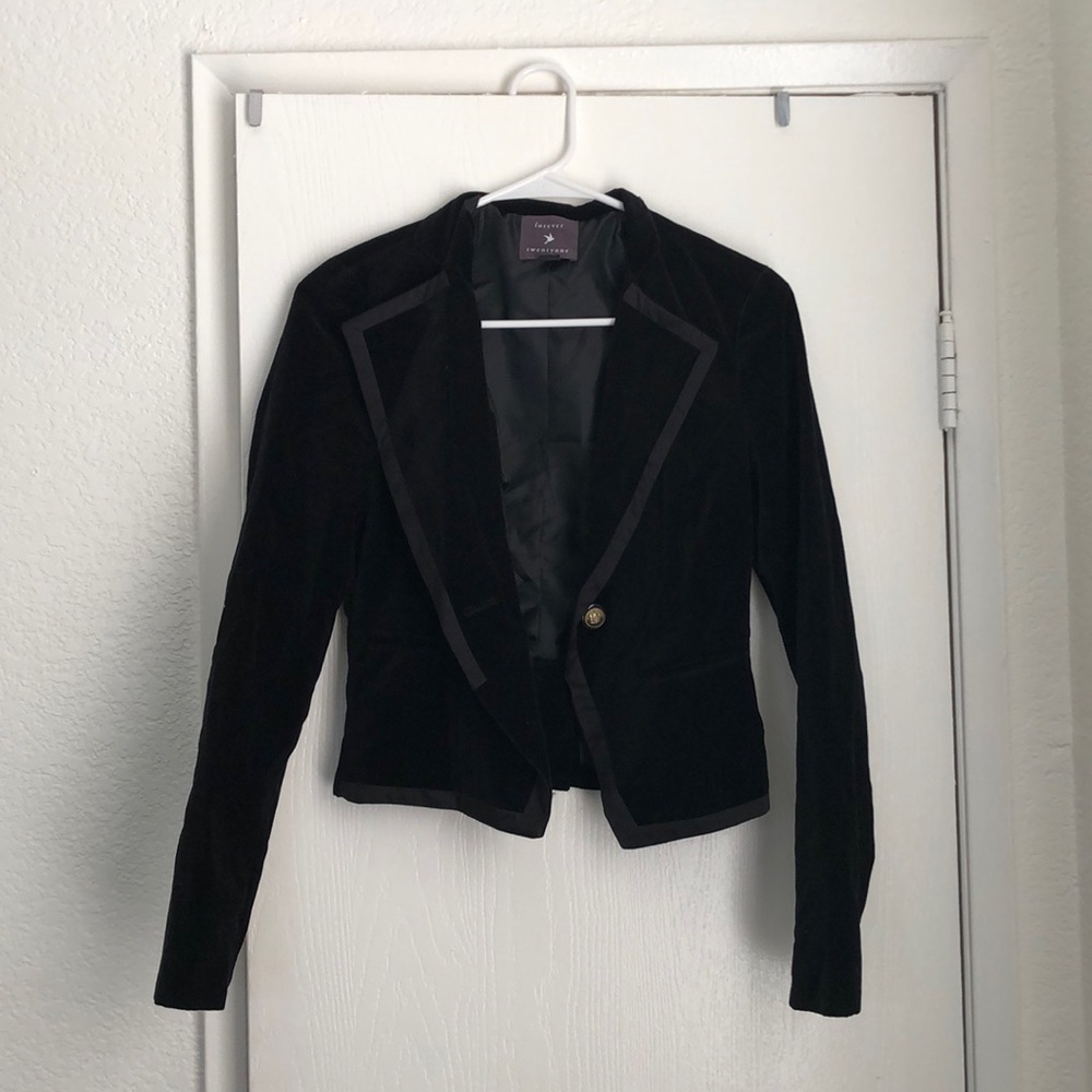Velvet blazer